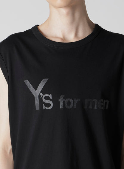 【12/6 10:00(JST) Release】Y's for men LOGO PRINT SLEEVELESS T-SHIRTS