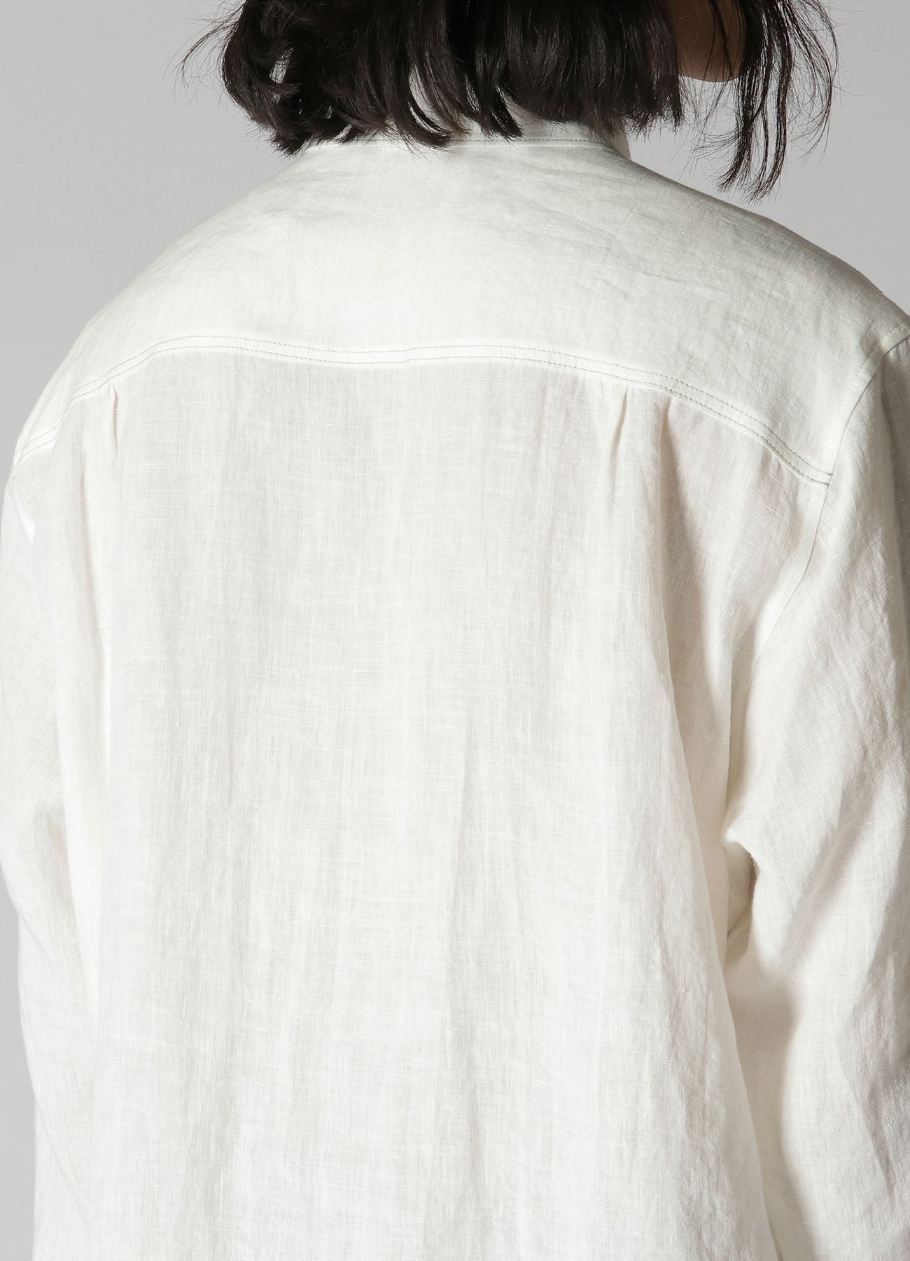 WHITE 60 LINEN LAWN POCKET SHIRT