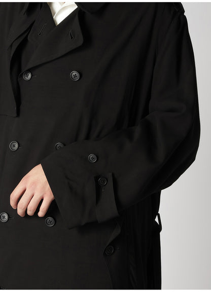 RAYON CAMBRIC TRENCH COAT