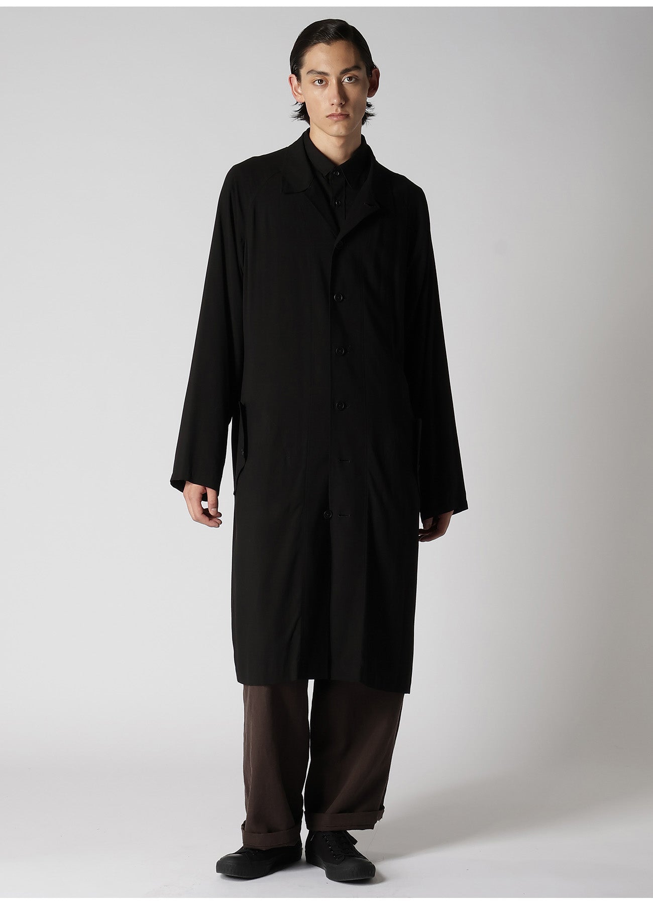 RAYON CAMBRIC RAGLAN SLEEVE COAT