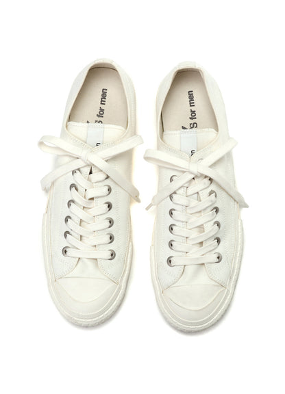 COTTON CANVAS LOW-TOP SNEAKERS