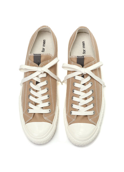 COTTON CANVAS LOW-TOP SNEAKERS