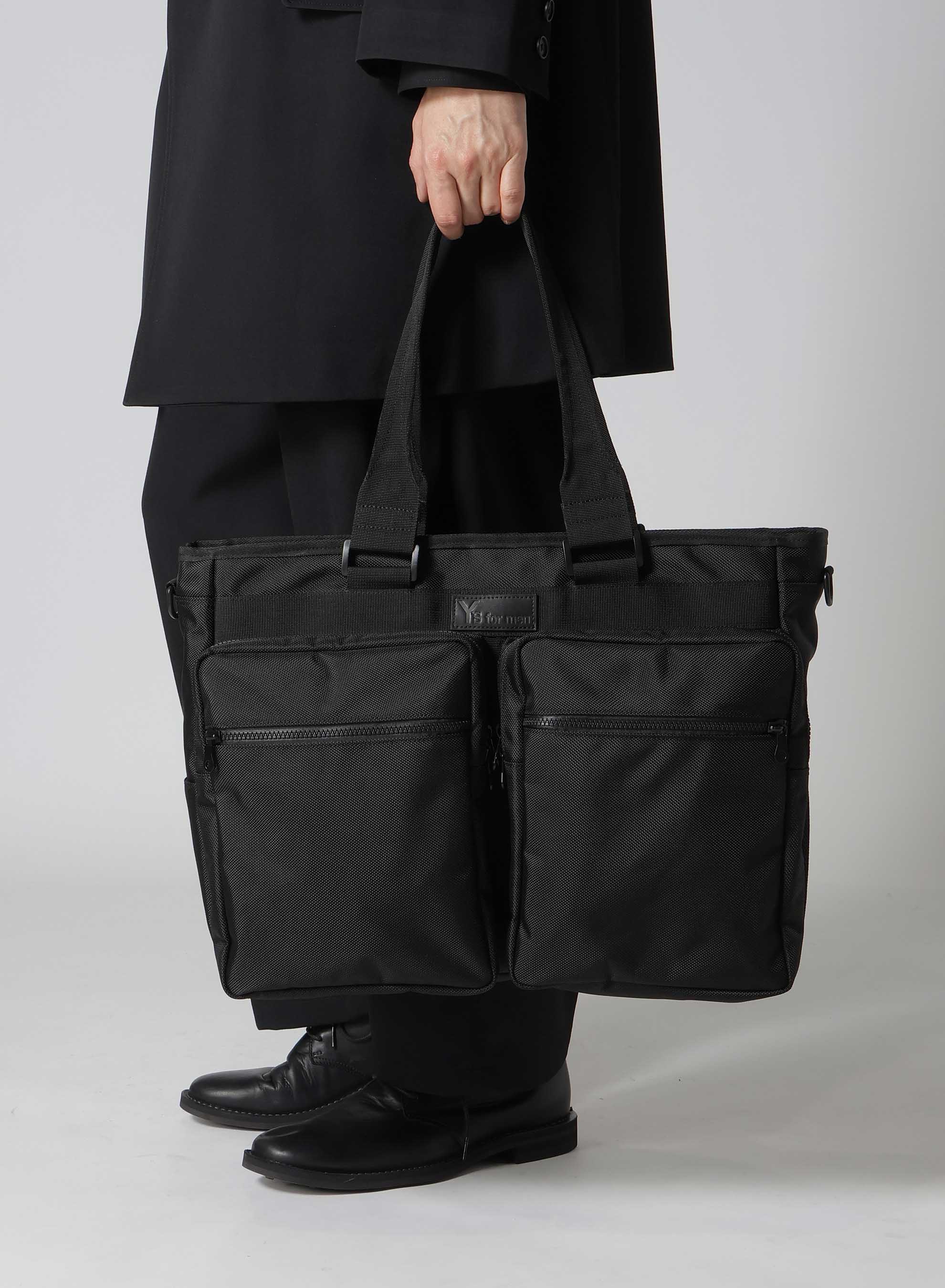 Black tote bag men sale