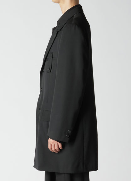 WOOL GABARDINE JACKET WITH HAND STITCH