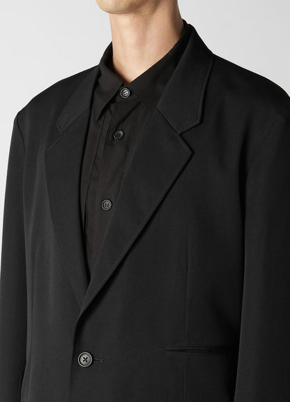 WOOL GABARDINE 2-BUTTONS JACKET