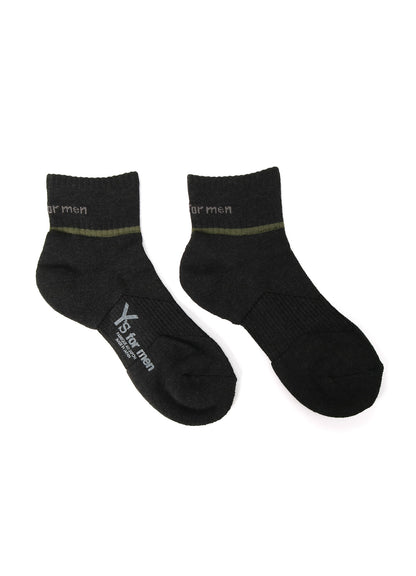 COTTON ACRYLIC PLAIN STITCH ANKLE PILE SOCKS