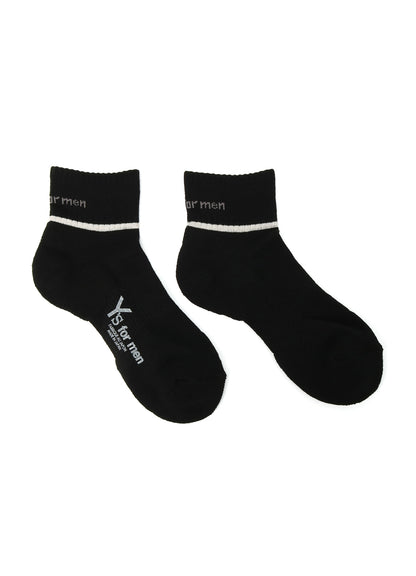 COTTON ACRYLIC PLAIN STITCH ANKLE PILE SOCKS