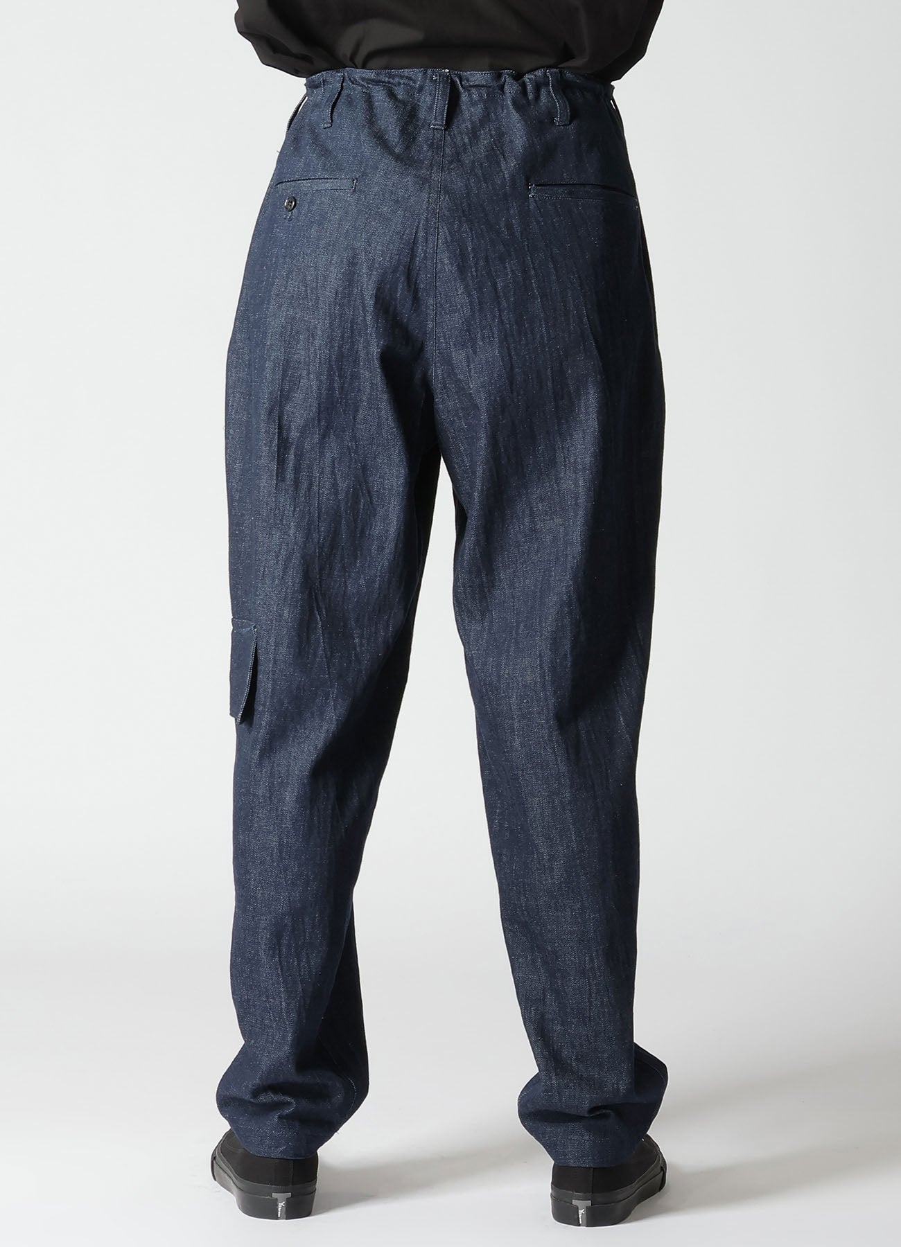 11oz UNEVEN THREAD DENIM SIDE SEAM TUCK PANTS