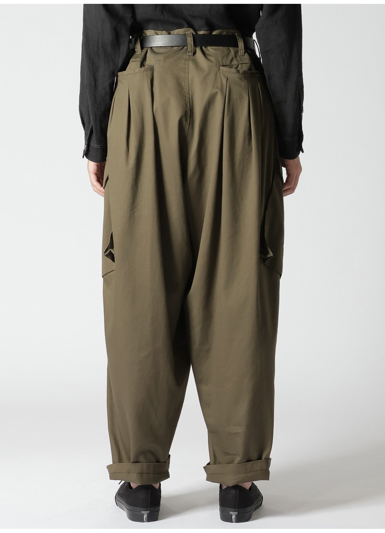 KHAKI KATSURAGI WORK PANTS WITH 12-TUCKS