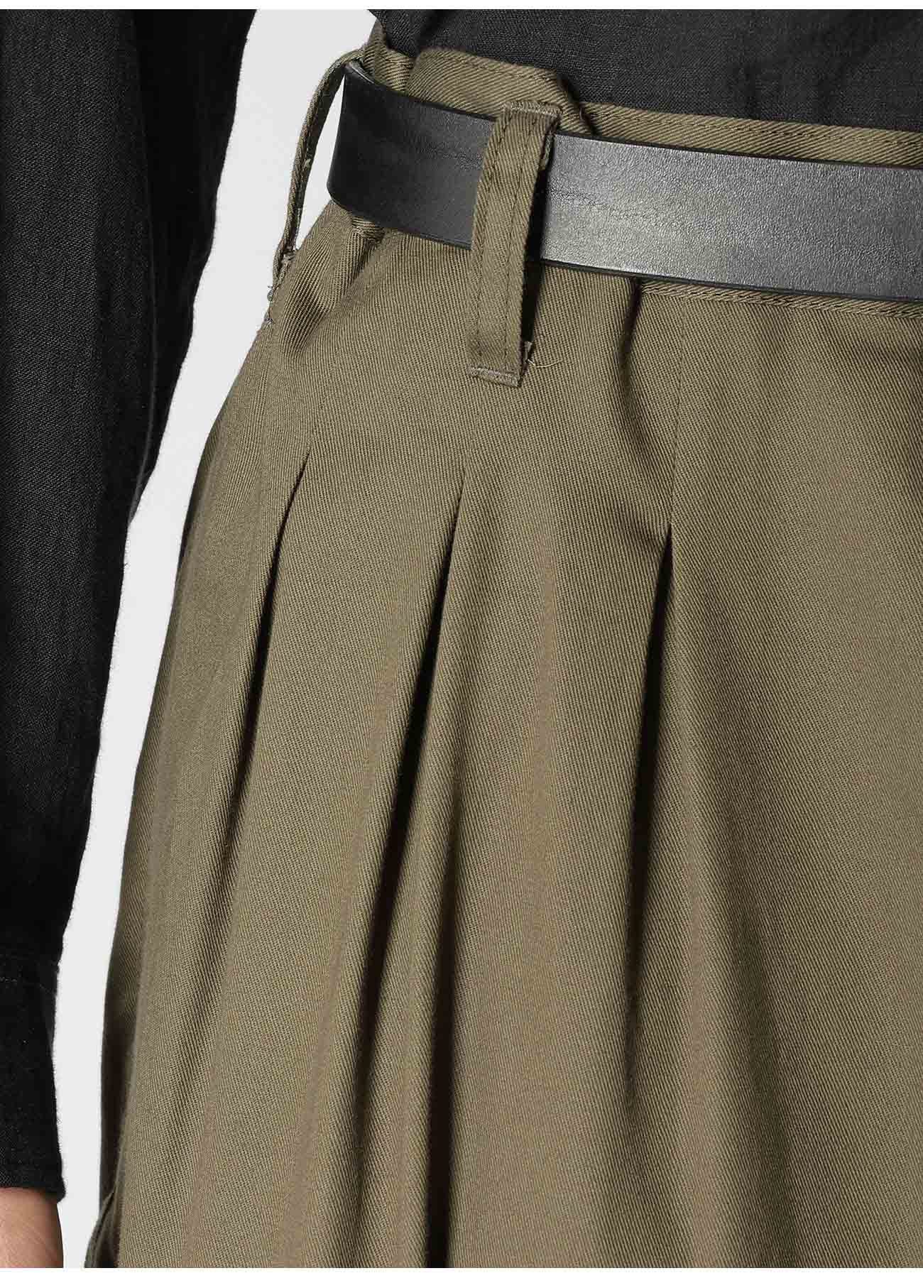 KHAKI KATSURAGI WORK PANTS WITH 12-TUCKS