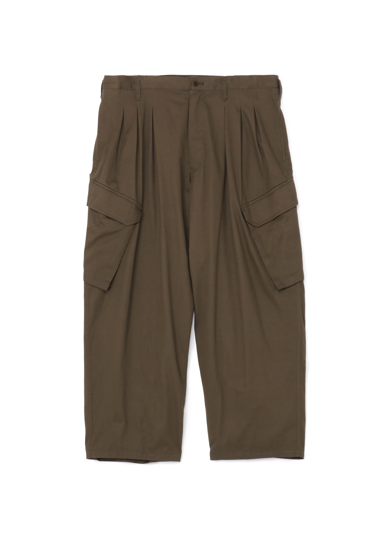 KHAKI KATSURAGI WORK PANTS WITH 12-TUCKS