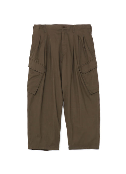 KHAKI KATSURAGI WORK PANTS WITH 12-TUCKS