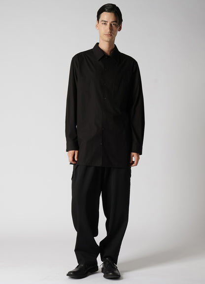 WOOL GABARDINE SUSPENDER PANTS