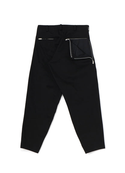 BLACK KATSURAGI PANTS WITH ZIPPER POCKET