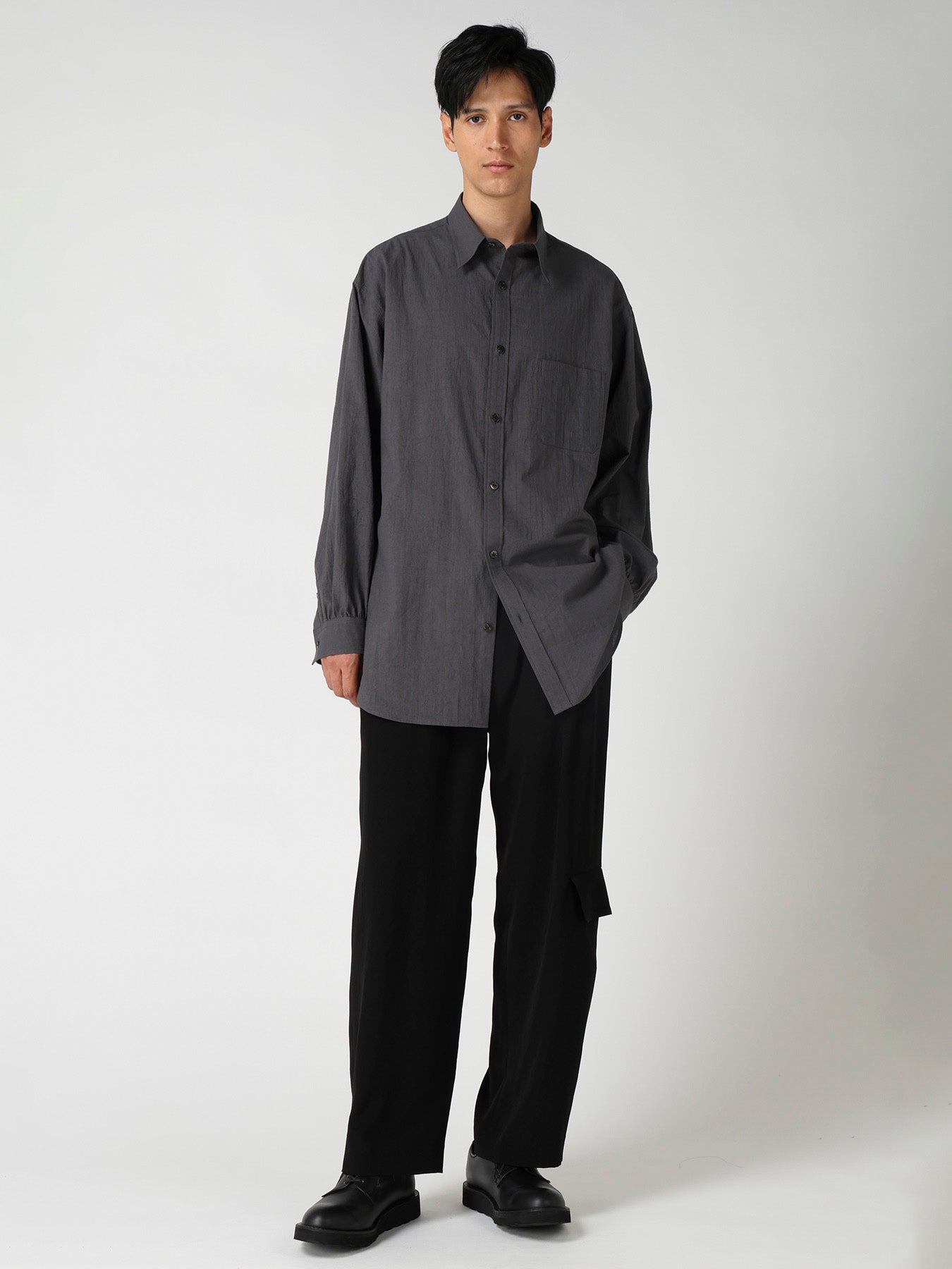 60 WRINKLE LAWN REGULAR COLLAR SHIRT