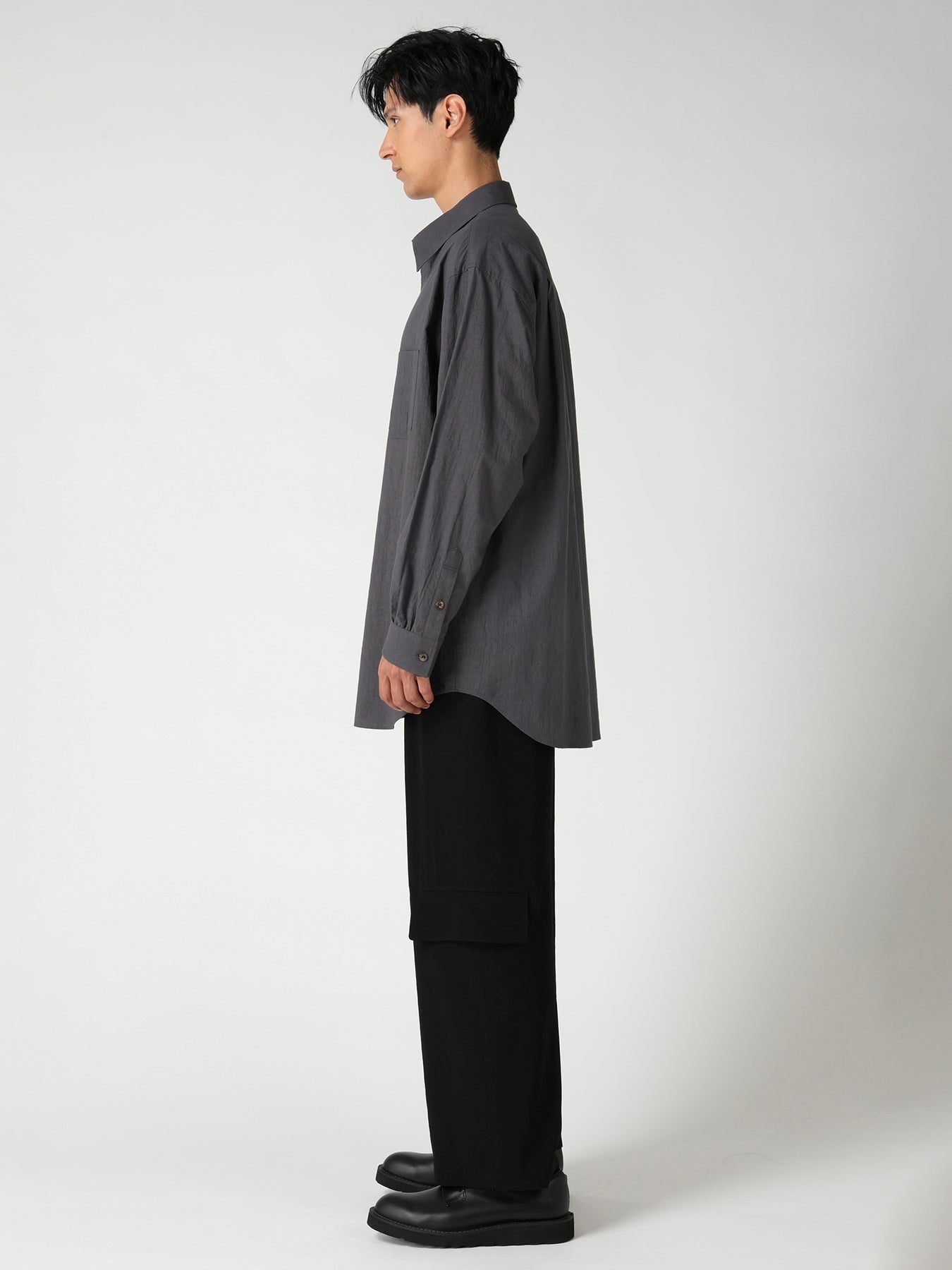 60 WRINKLE LAWN REGULAR COLLAR SHIRT