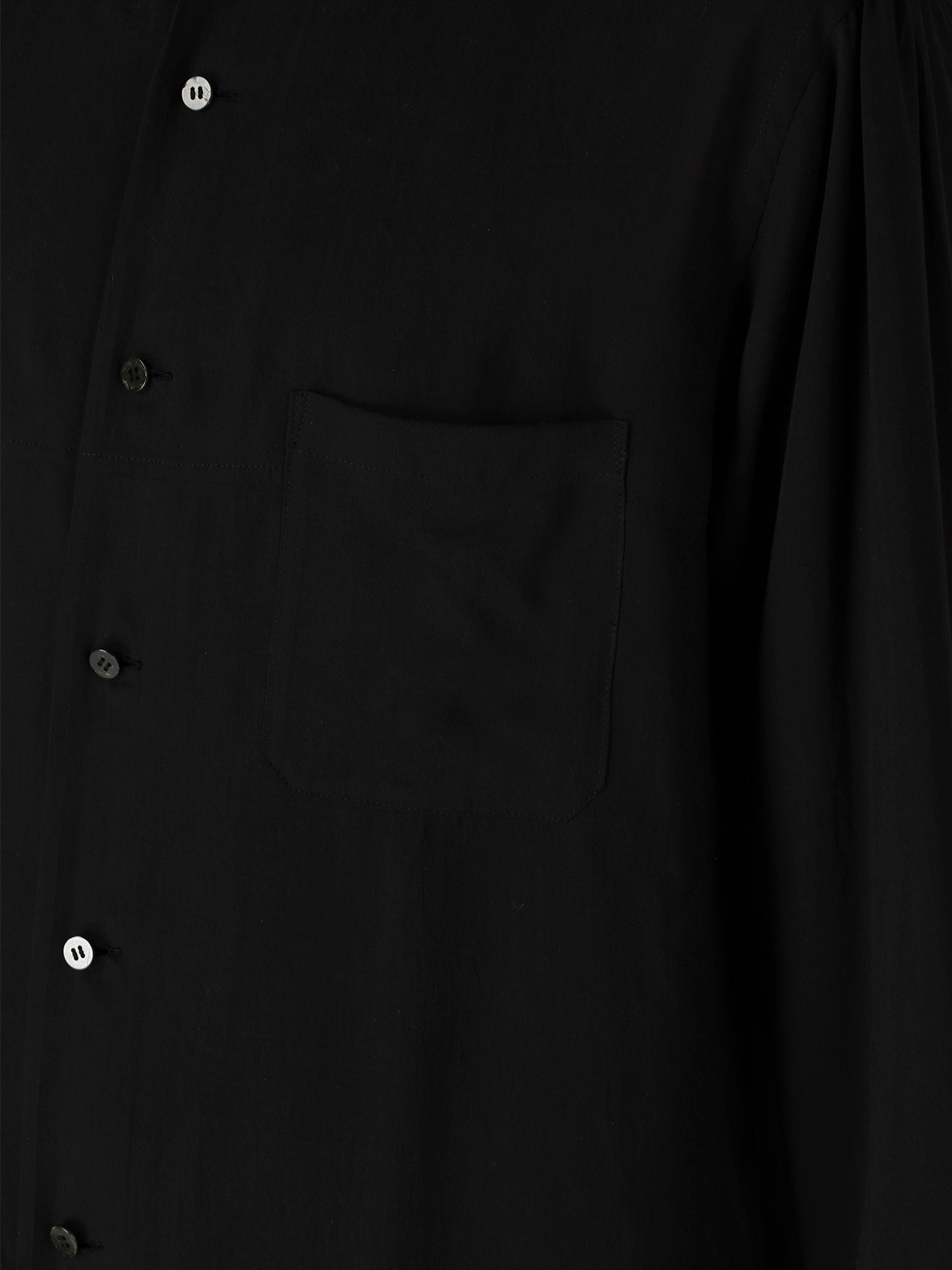 CELLULOSE LAWN DOUBLE COLLAR SHIRT