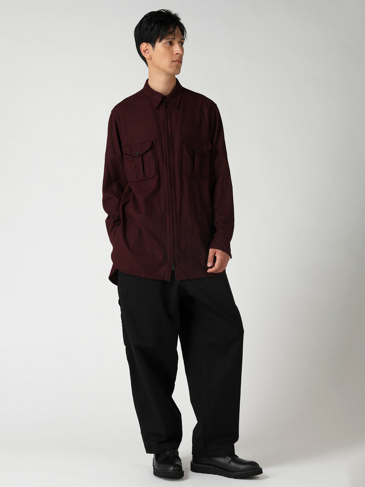 FRONT ZIP BLOUSE