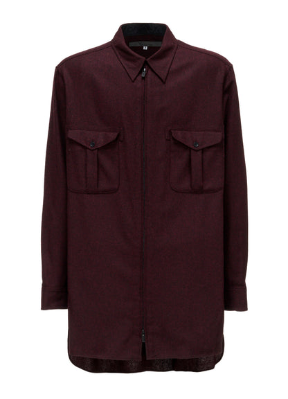 FRONT ZIP BLOUSE