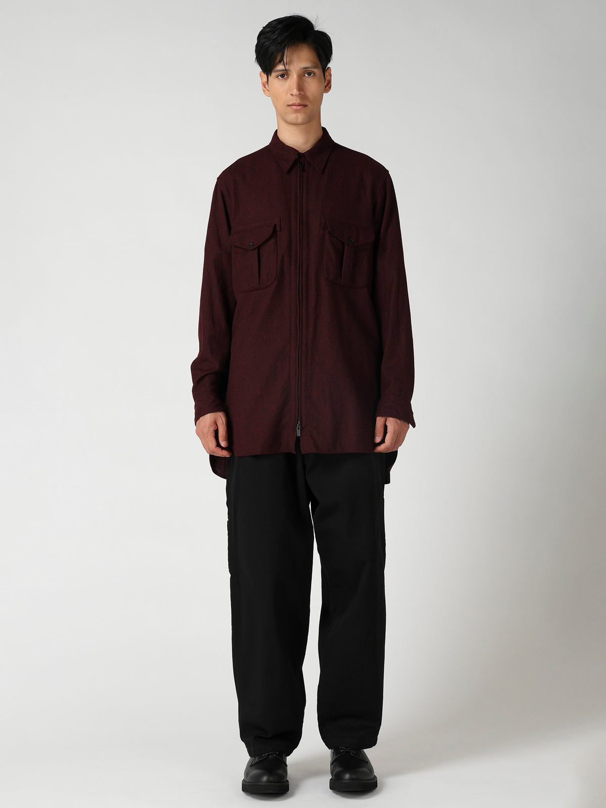 FRONT ZIP BLOUSE