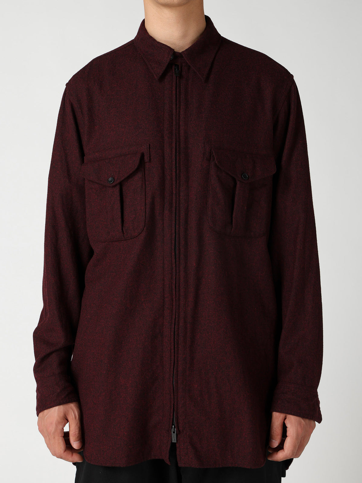 FRONT ZIP BLOUSE