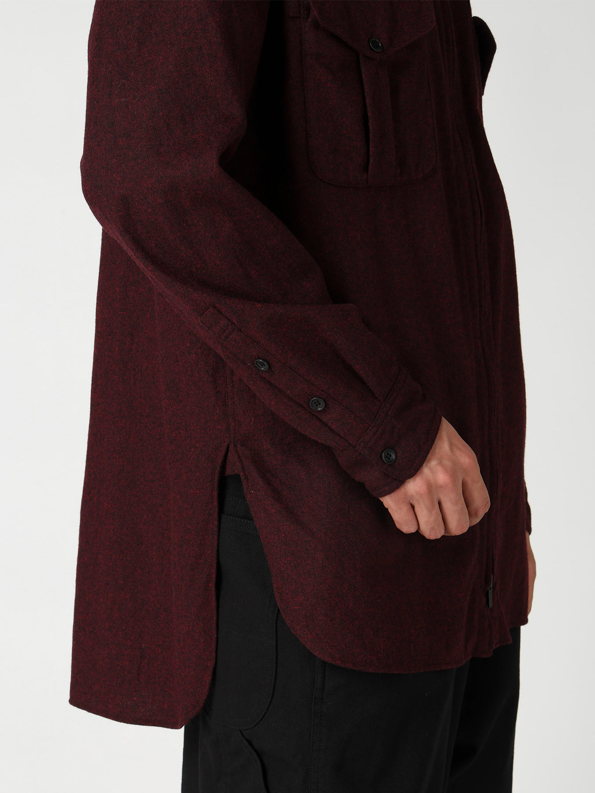 FRONT ZIP BLOUSE
