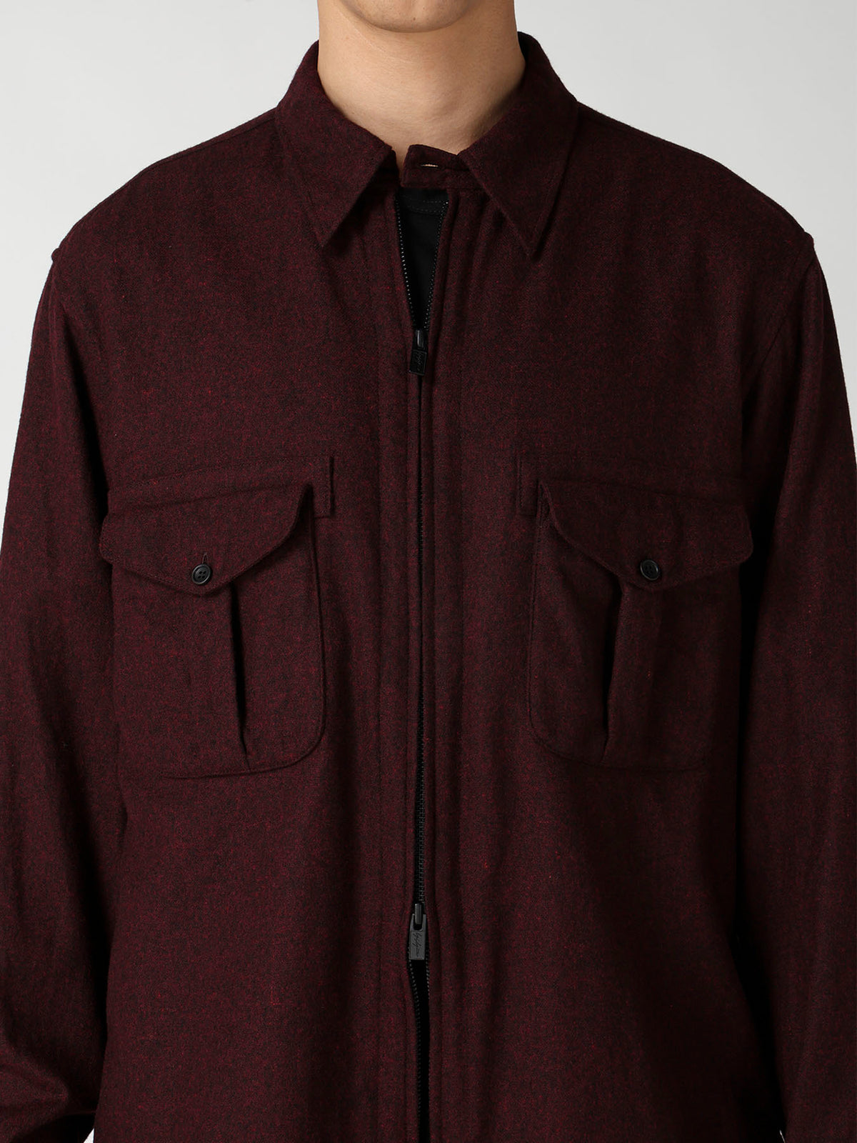 FRONT ZIP BLOUSE