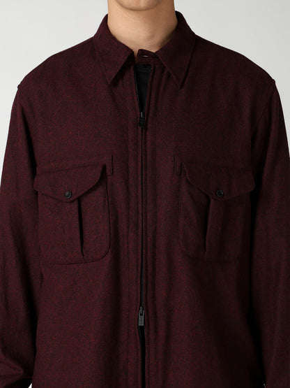 FRONT ZIP BLOUSE