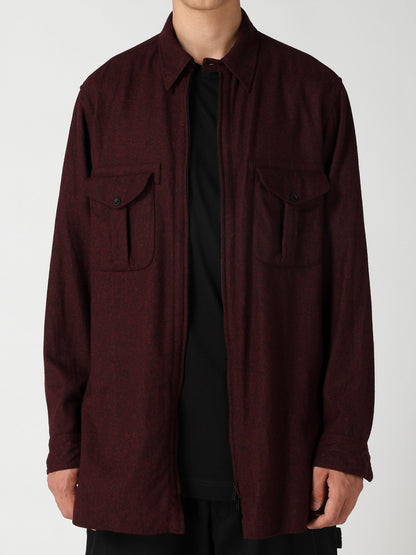 FRONT ZIP BLOUSE