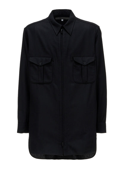 FRONT ZIP BLOUSE