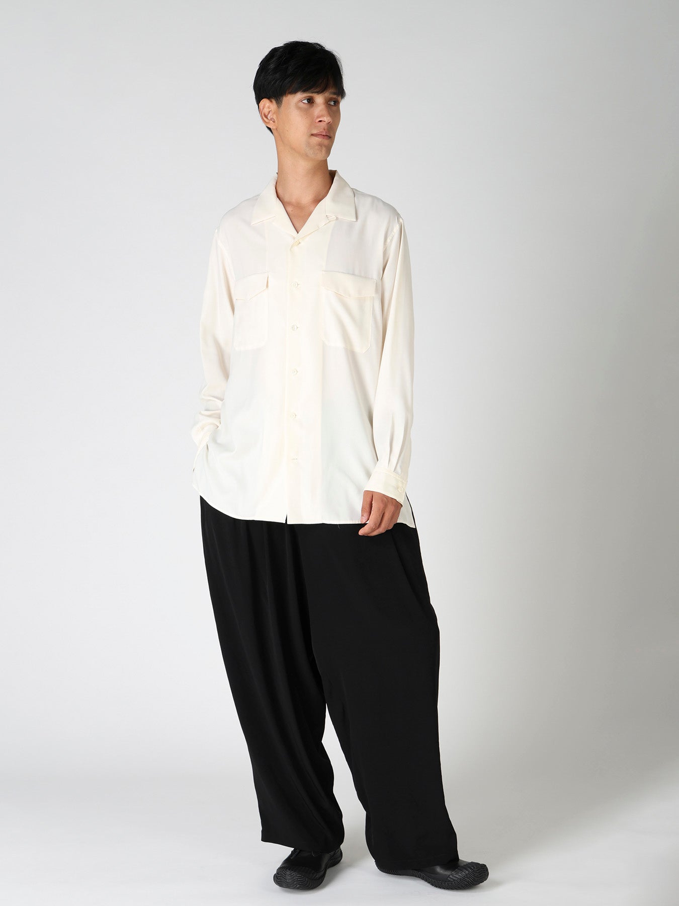 OPEN-COLLAR FLAP POCKET SHIRT – THE SHOP YOHJI YAMAMOTO