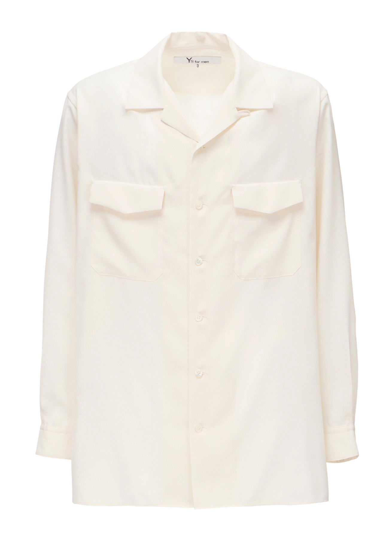 OPEN-COLLAR FLAP POCKET SHIRT