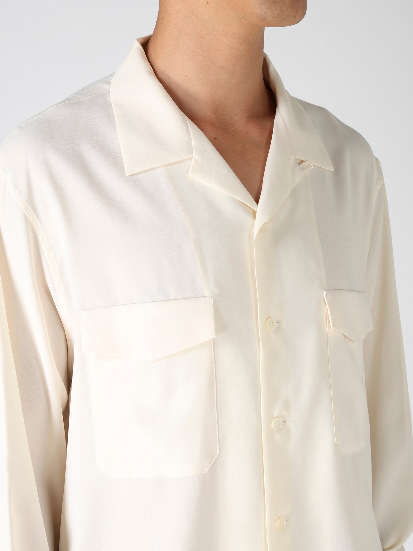 OPEN-COLLAR FLAP POCKET SHIRT – THE SHOP YOHJI YAMAMOTO