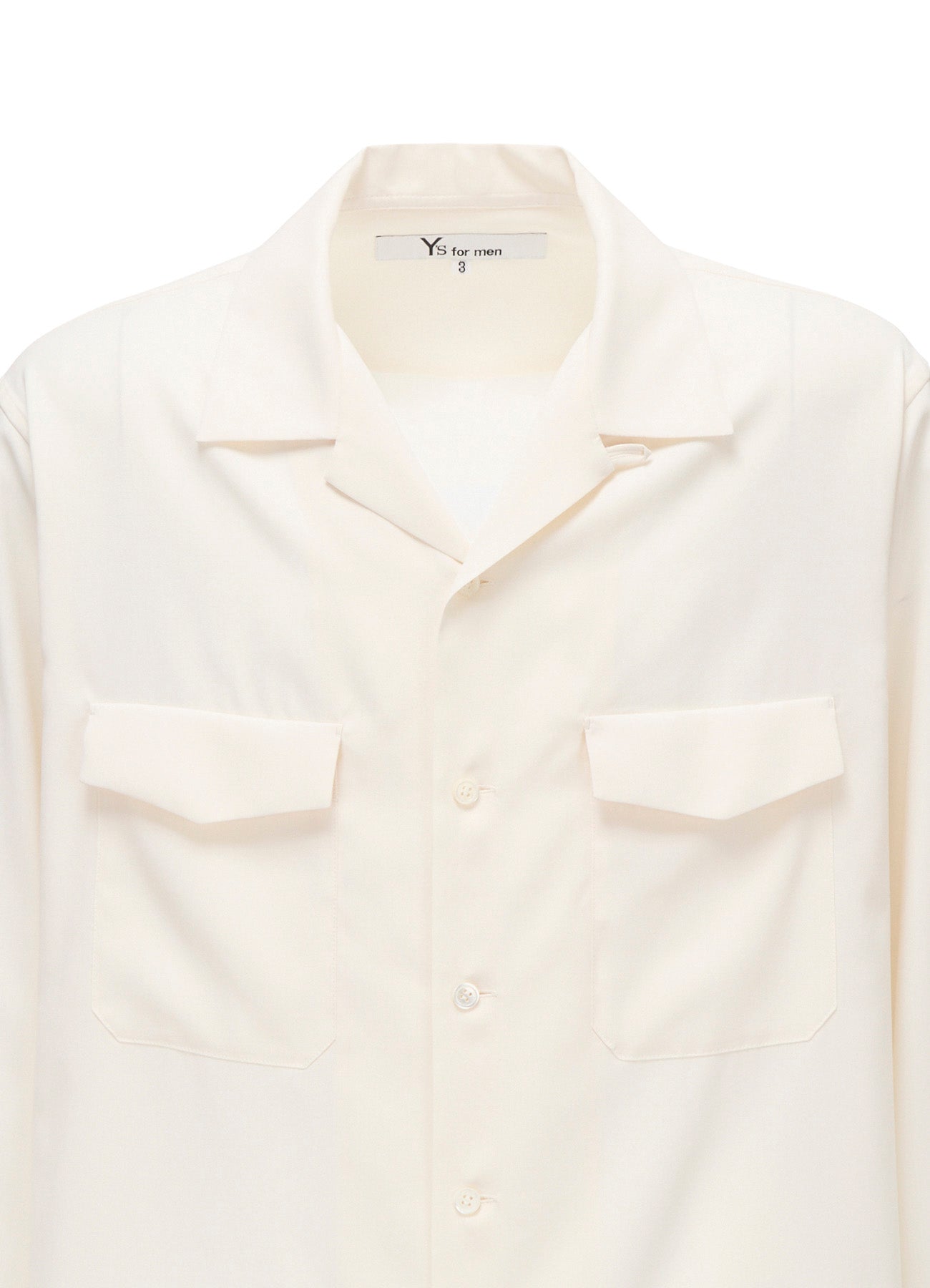OPEN-COLLAR FLAP POCKET SHIRT