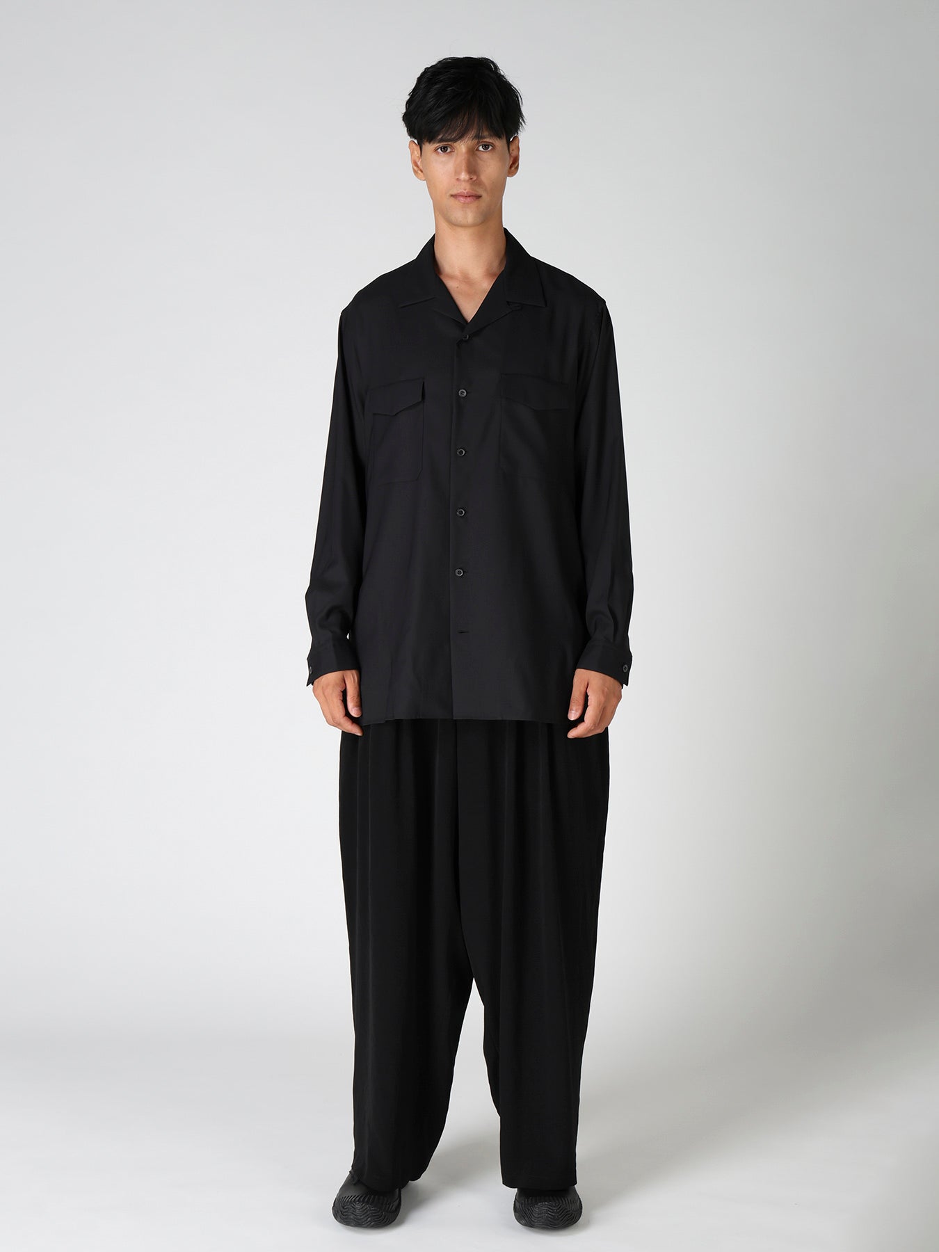 OPEN-COLLAR FLAP POCKET SHIRT – THE SHOP YOHJI YAMAMOTO