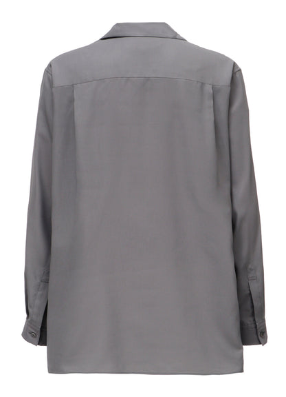 OPEN-COLLAR FLAP POCKET SHIRT