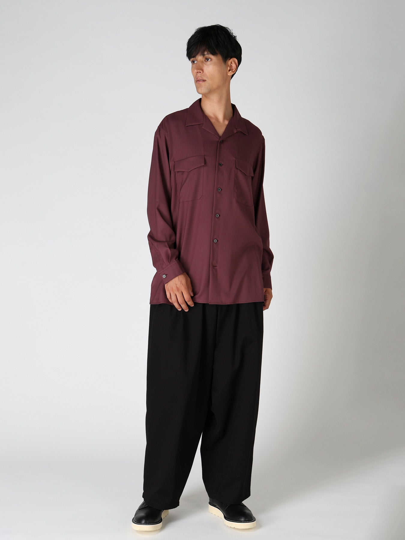 OPEN-COLLAR FLAP POCKET SHIRT – THE SHOP YOHJI YAMAMOTO