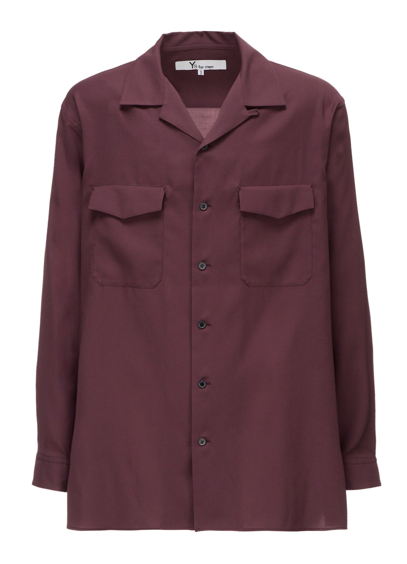 OPEN-COLLAR FLAP POCKET SHIRT