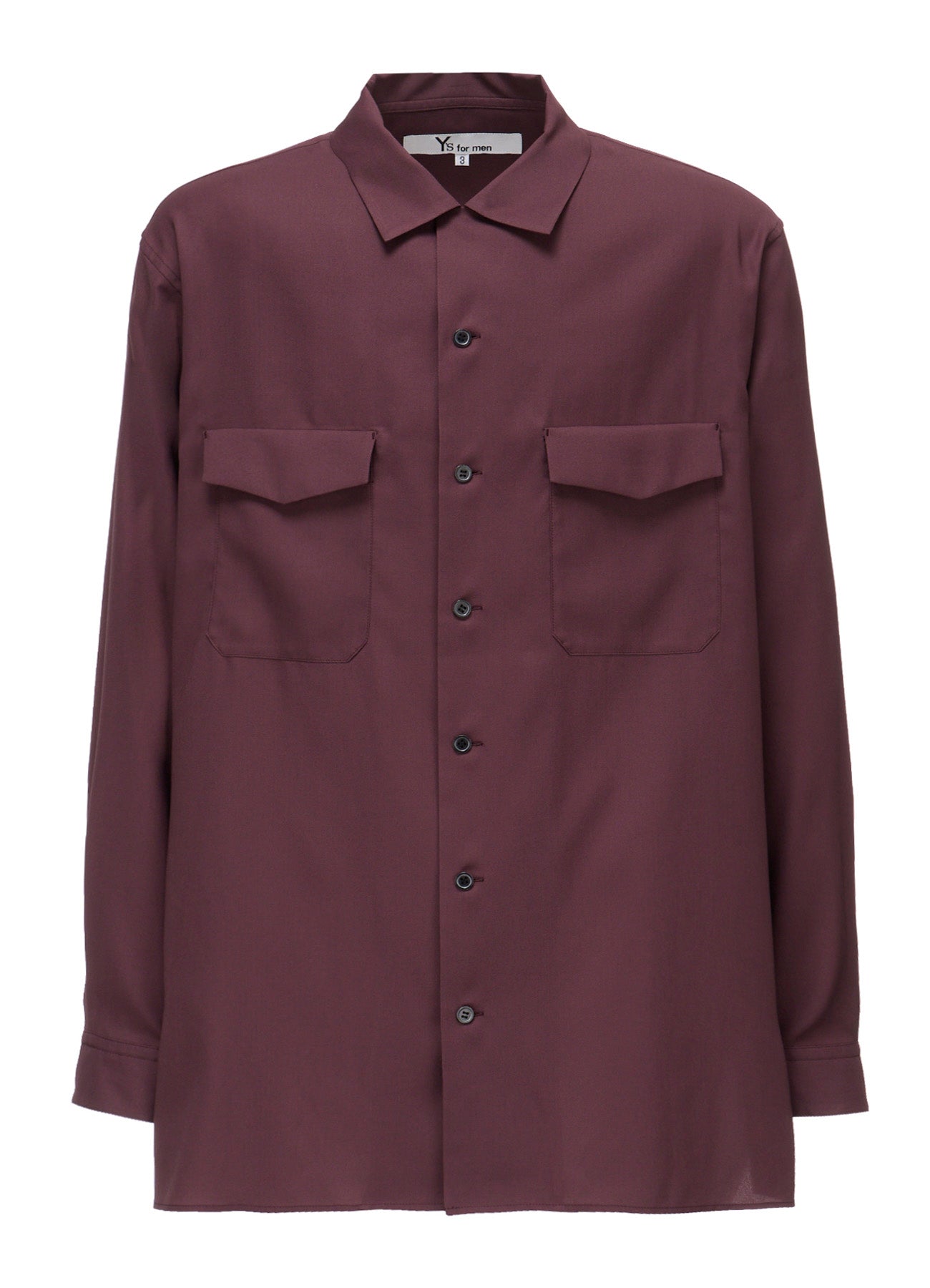 OPEN-COLLAR FLAP POCKET SHIRT