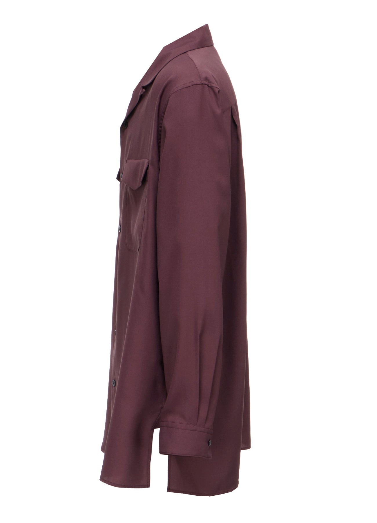 OPEN-COLLAR FLAP POCKET SHIRT