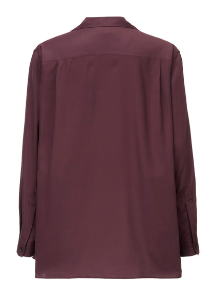 OPEN-COLLAR FLAP POCKET SHIRT