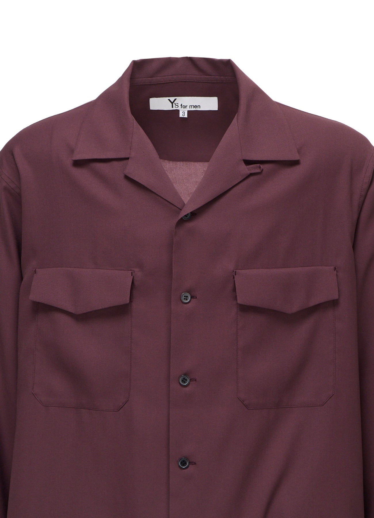 OPEN-COLLAR FLAP POCKET SHIRT