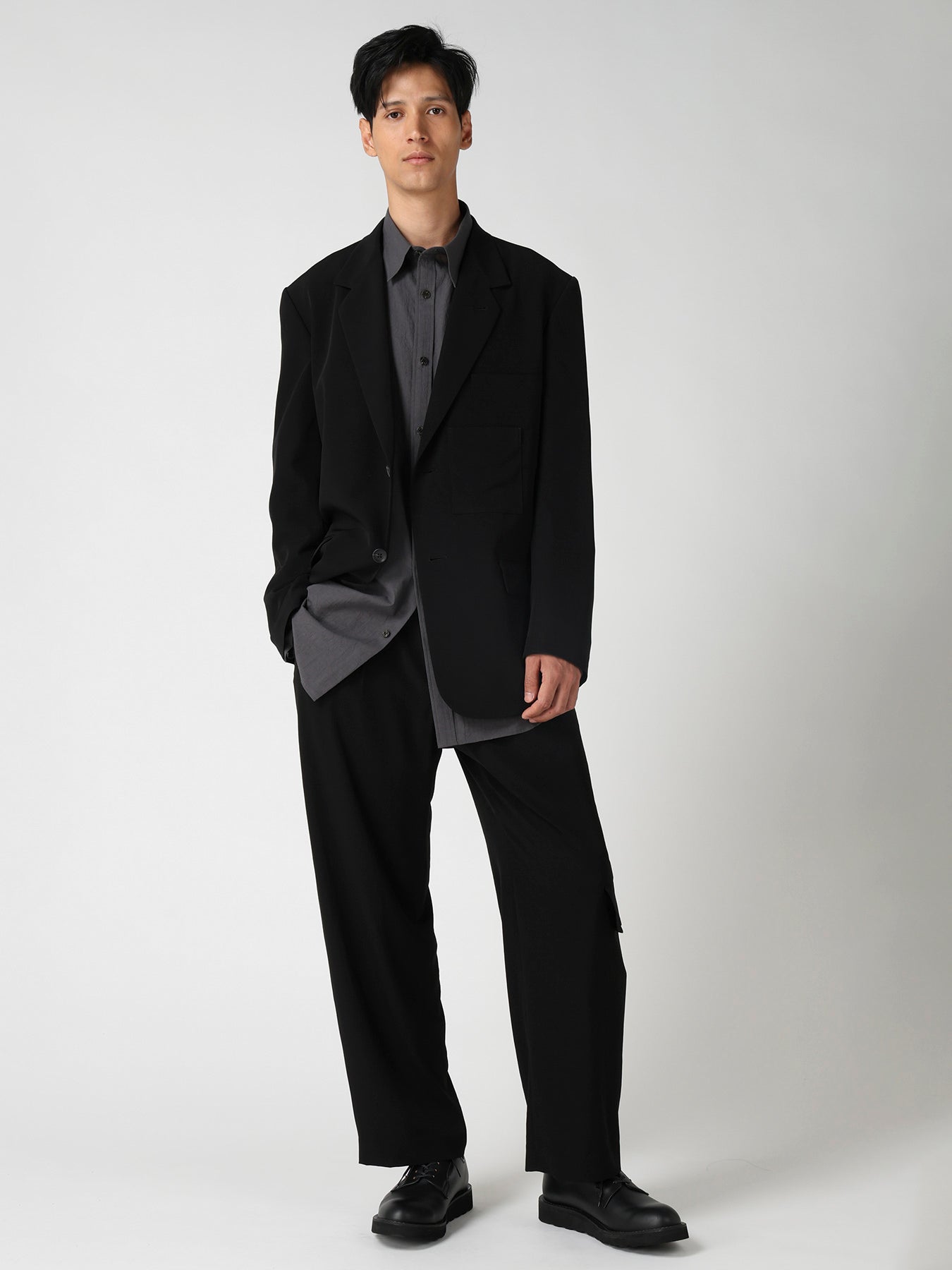 TA TUXEDO LAYERED-POCKET JACKET