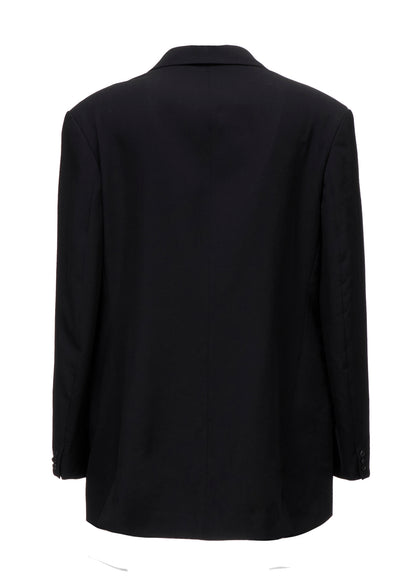 WOOL GABARDINE LEFT AND RIGHT CHANGE POCKET JACKET