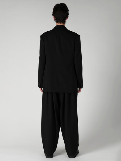 WOOL GABARDINE LEFT AND RIGHT CHANGE POCKET JACKET