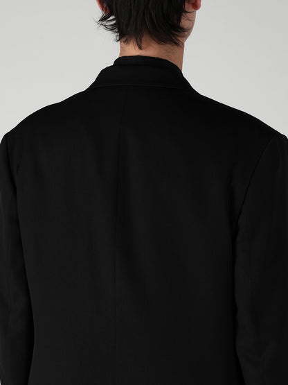 WOOL GABARDINE LEFT AND RIGHT CHANGE POCKET JACKET