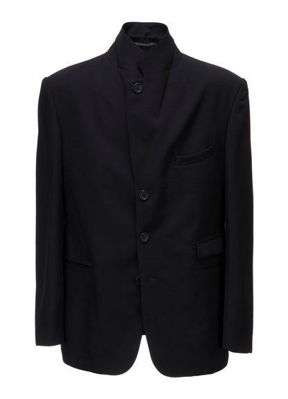 WOOL GABARDINE 3-BUTTON JACKET