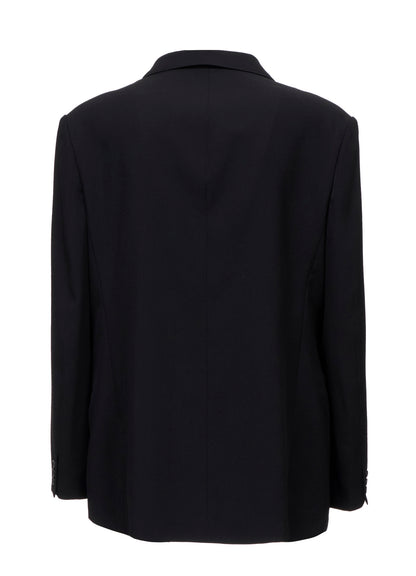 WOOL GABARDINE 3-BUTTON JACKET