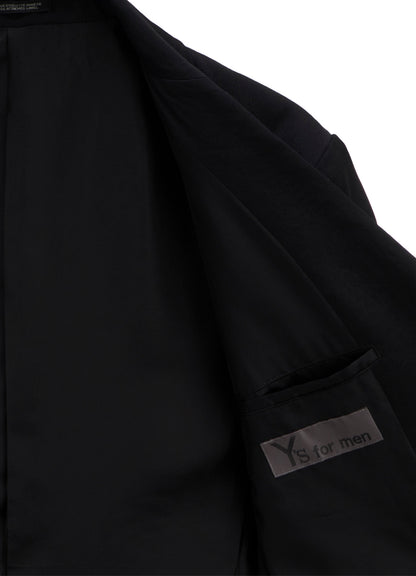 WOOL GABARDINE 3-BUTTON JACKET