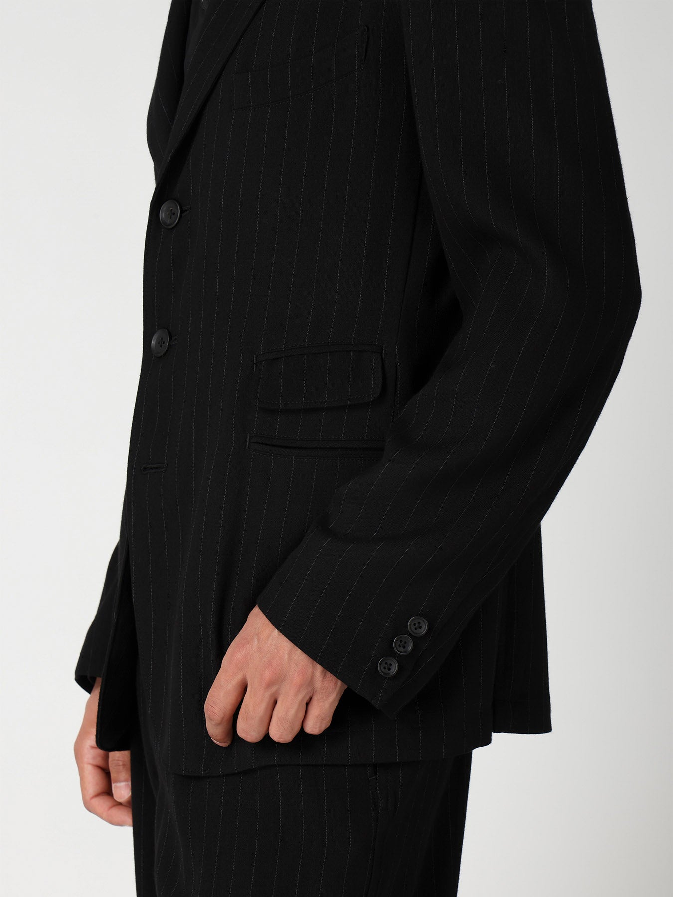 STRIPED 3-BUTTON JACKET
